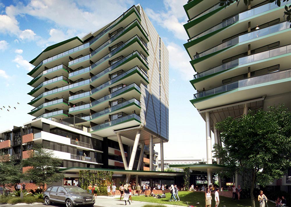 Arena Apartments, South Brisbane, Hutchinsons Builders